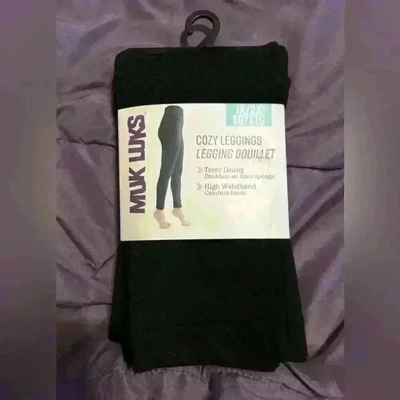 Muk Luks leggings 1xl-2xl black - Picture 1 of 2